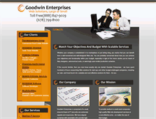 Tablet Screenshot of goodwinent.com